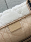 迪D家-Book Tote 2023秋冬毛毛系列 白杏色 大號