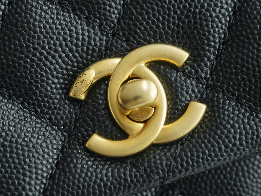 小香家-Chanel Handle28 蜥蜴提把 黑色小號