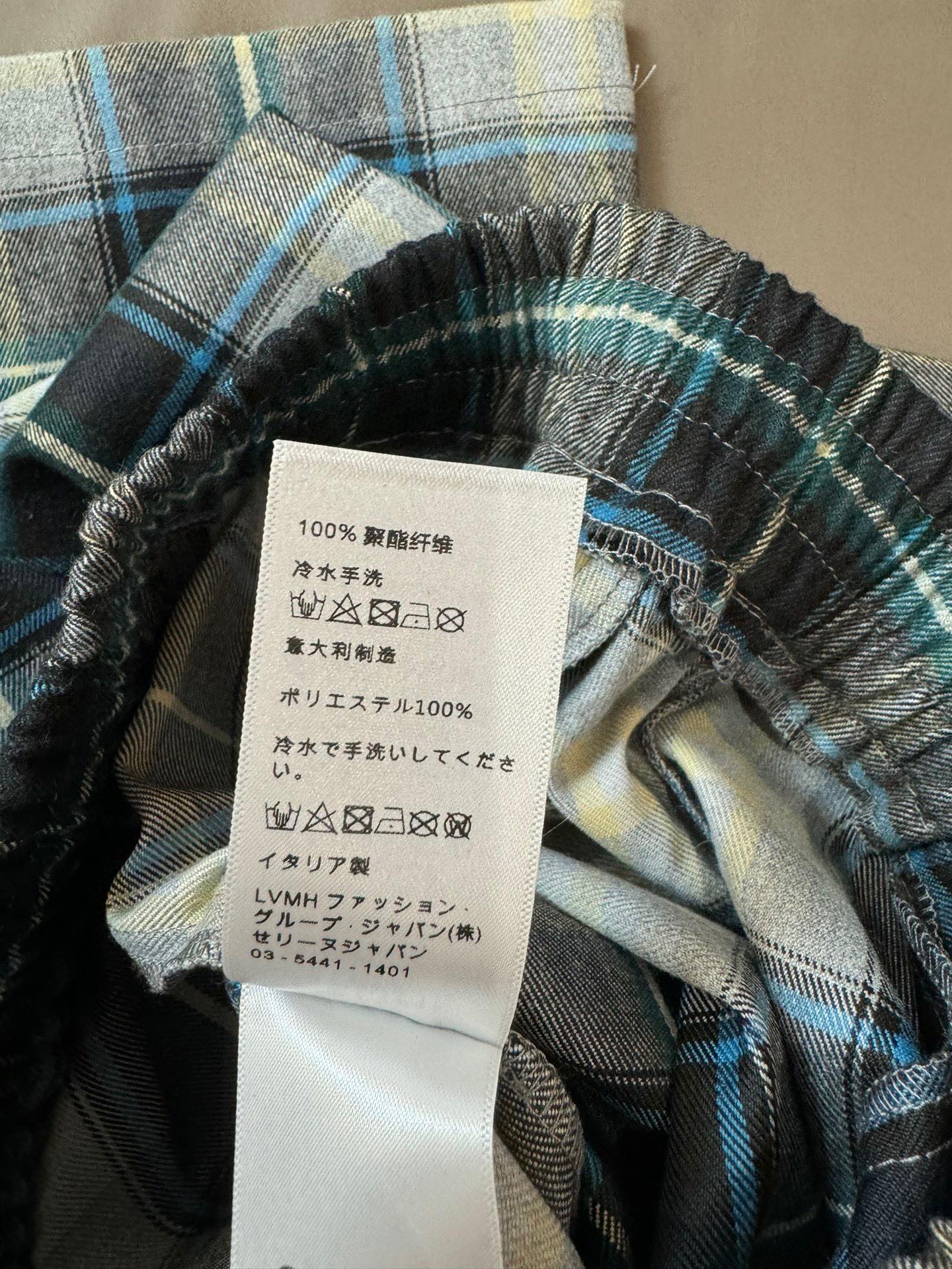 賽C家-2403 格紋長褲 黑色