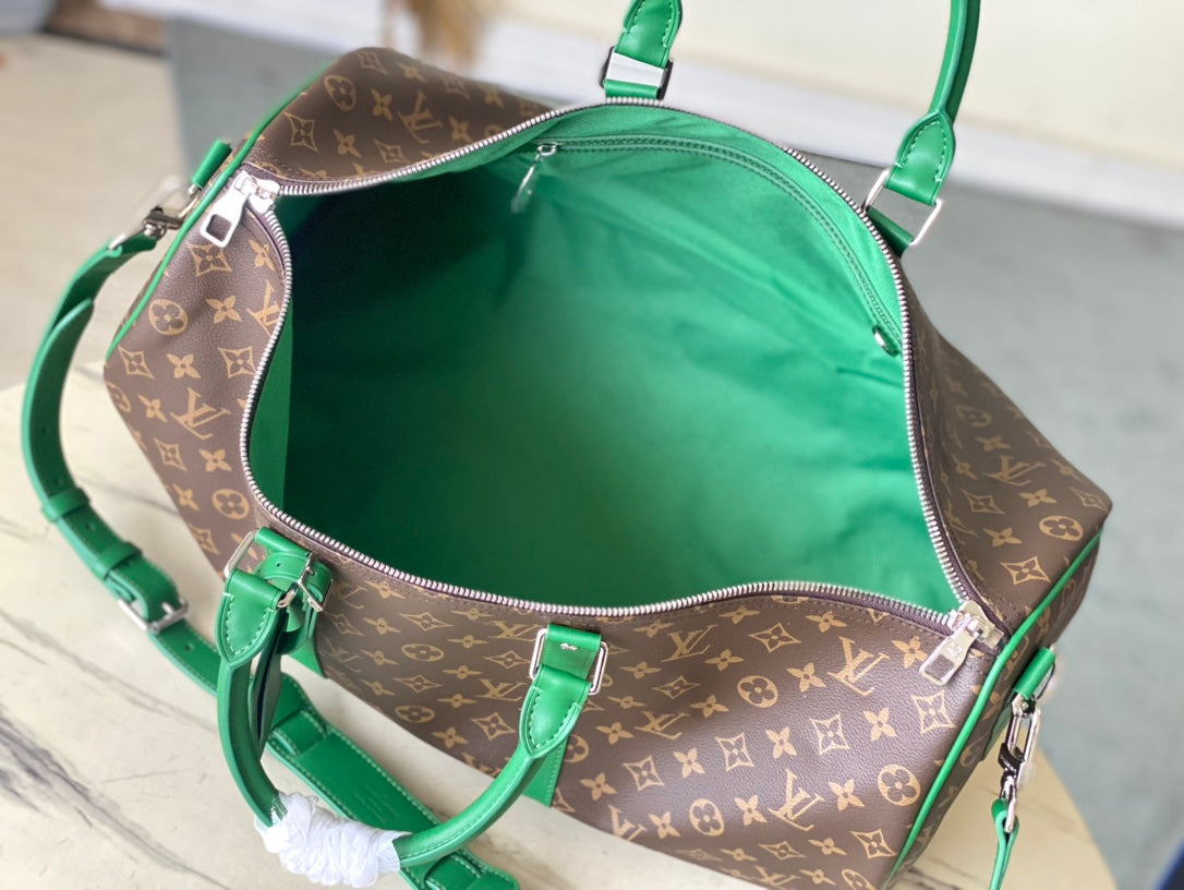 M46774 路L家-Keepall Bandouliere旅行袋 綠色男款