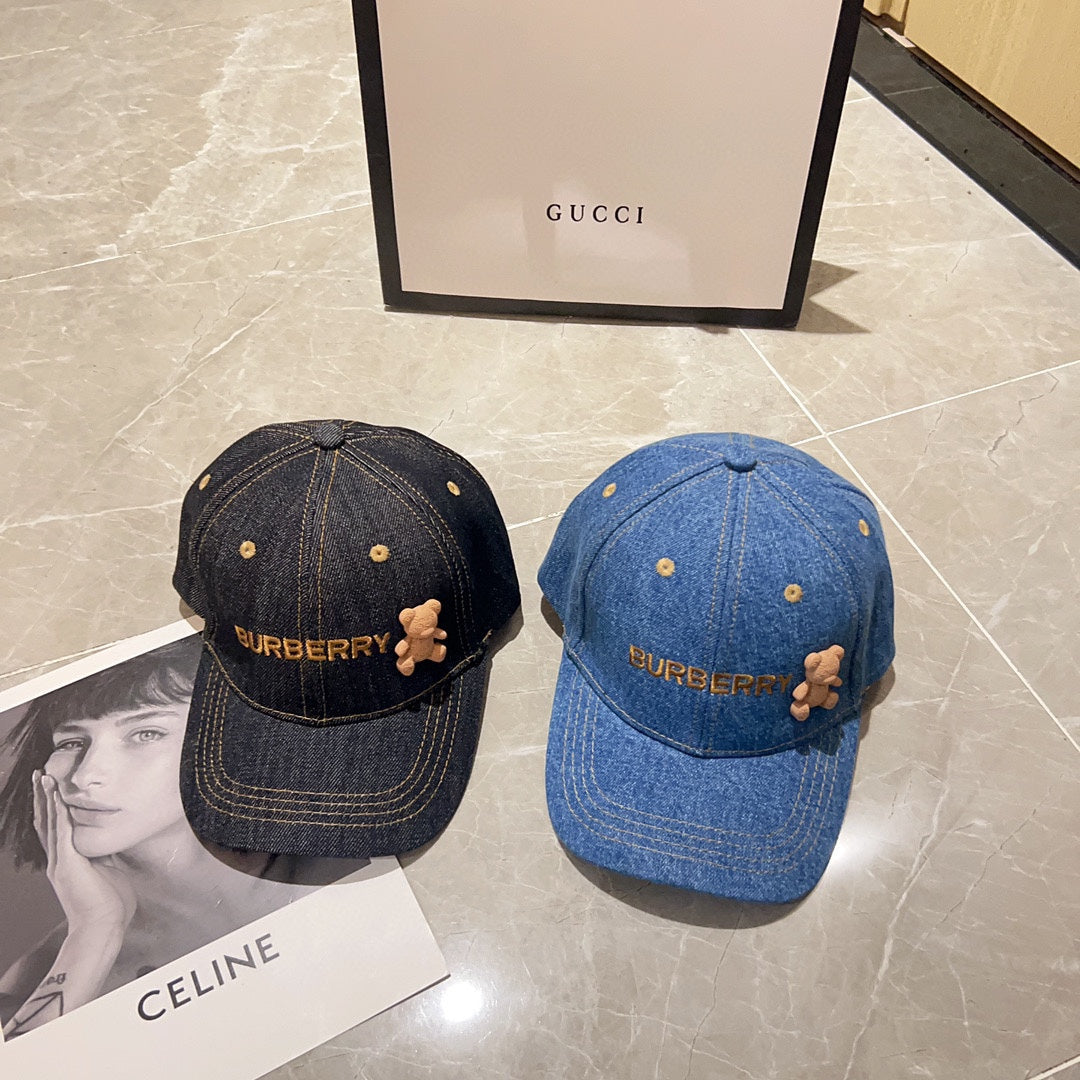 巴B家-2023新款刺繡小熊棒球帽