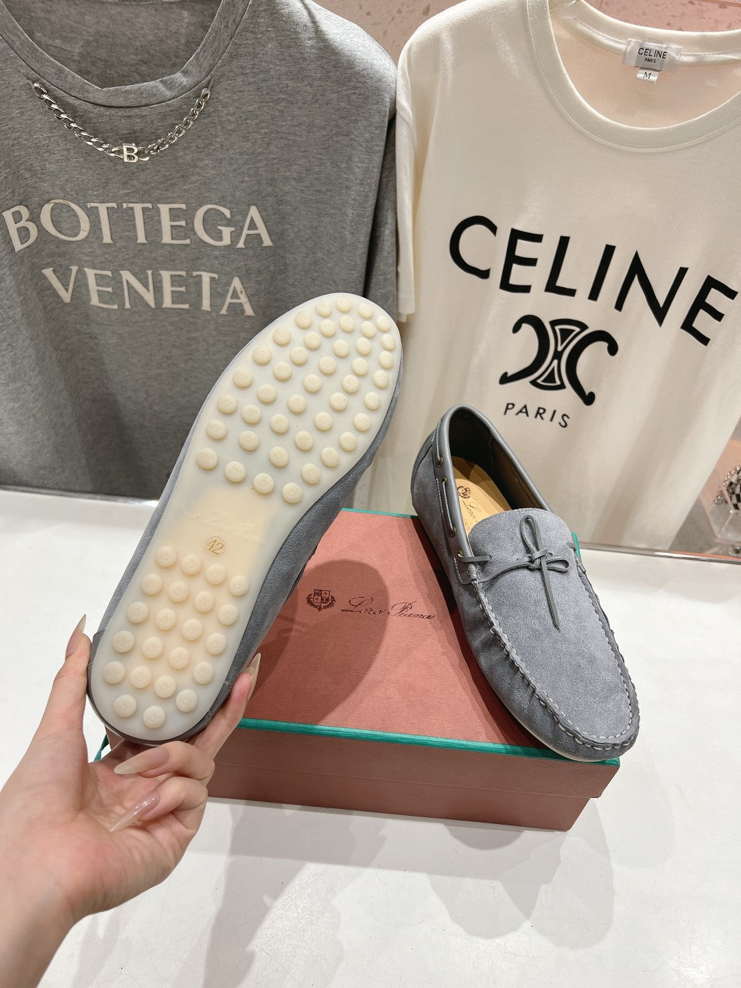 L-Piana-2024 新款豆豆鞋 灰色
