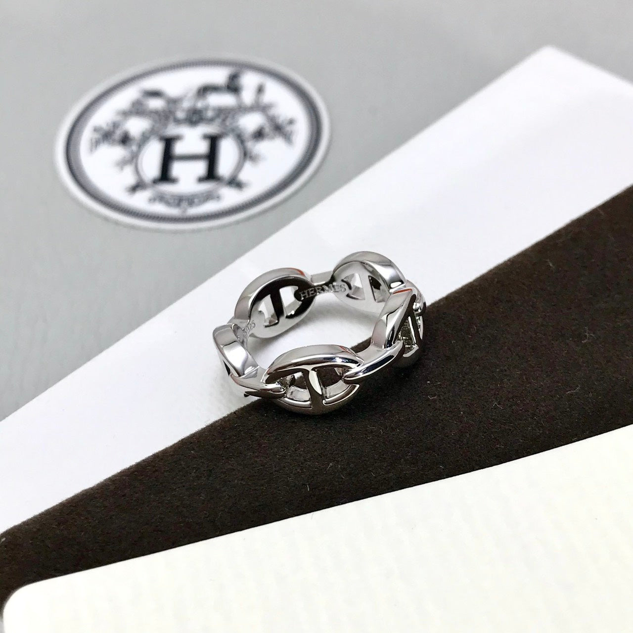 豬鼻子 戒指 銀色
