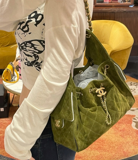 小香家-25k 抹茶綠 小號-復古金扣