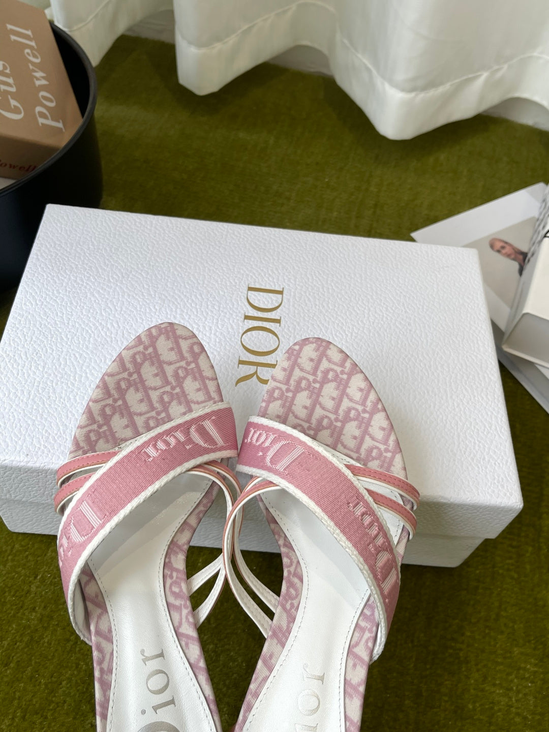 迪D家-26夏季中古高跟拖鞋 粉色