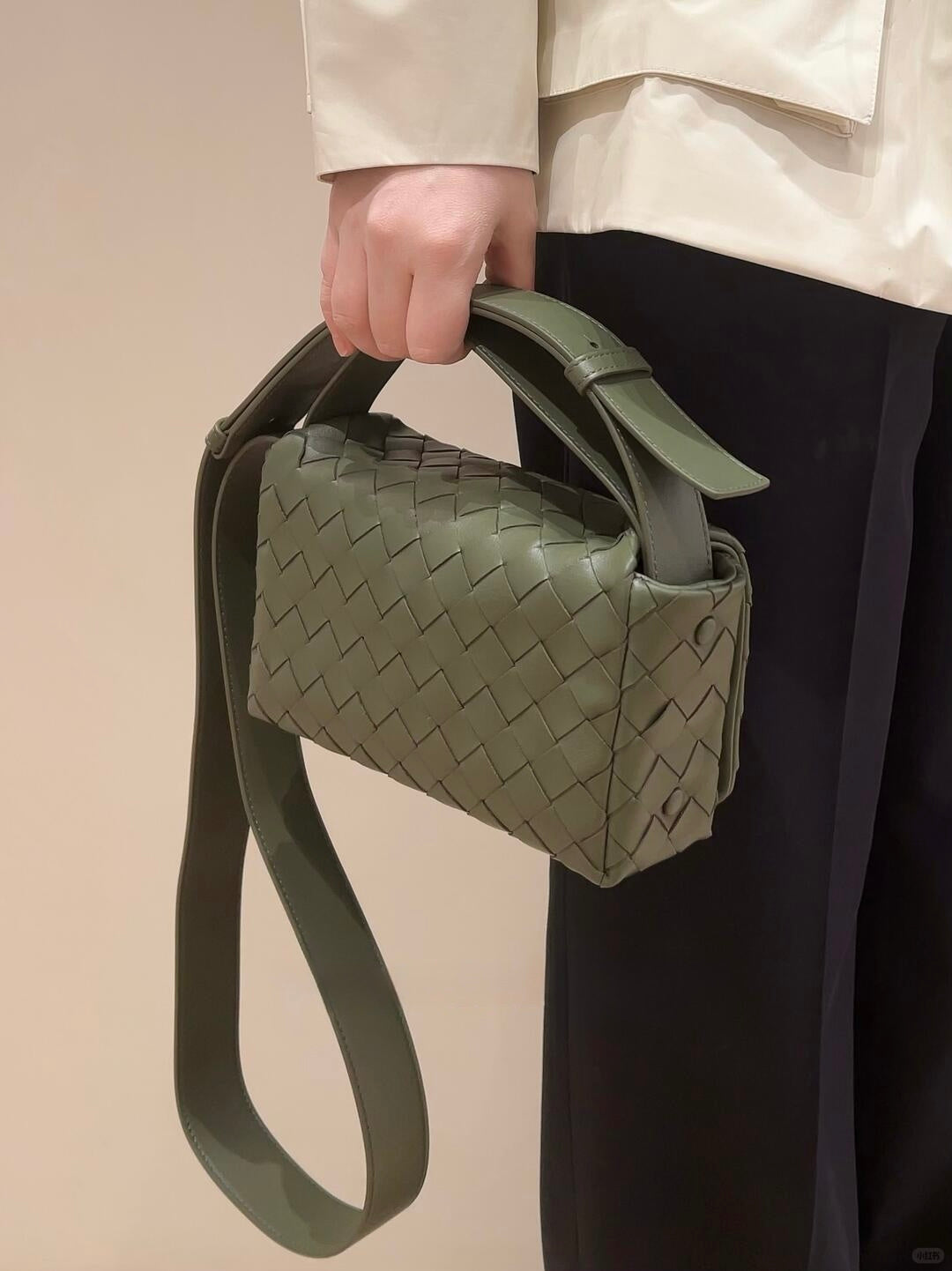 B編織-26新款Intrecciato Mini Bag 墨綠