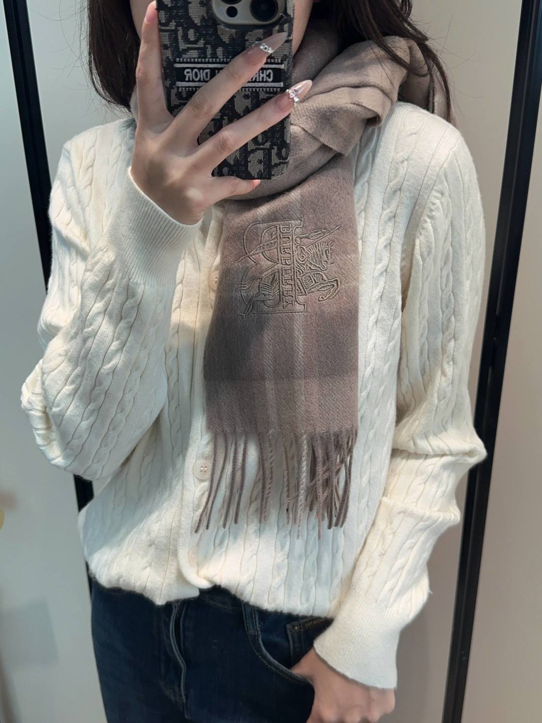 巴B家-男士羊絨圍巾 30*180cm