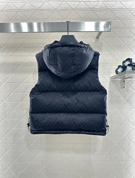 古G家-25兩面穿羊毛呢絨提花棉服馬甲