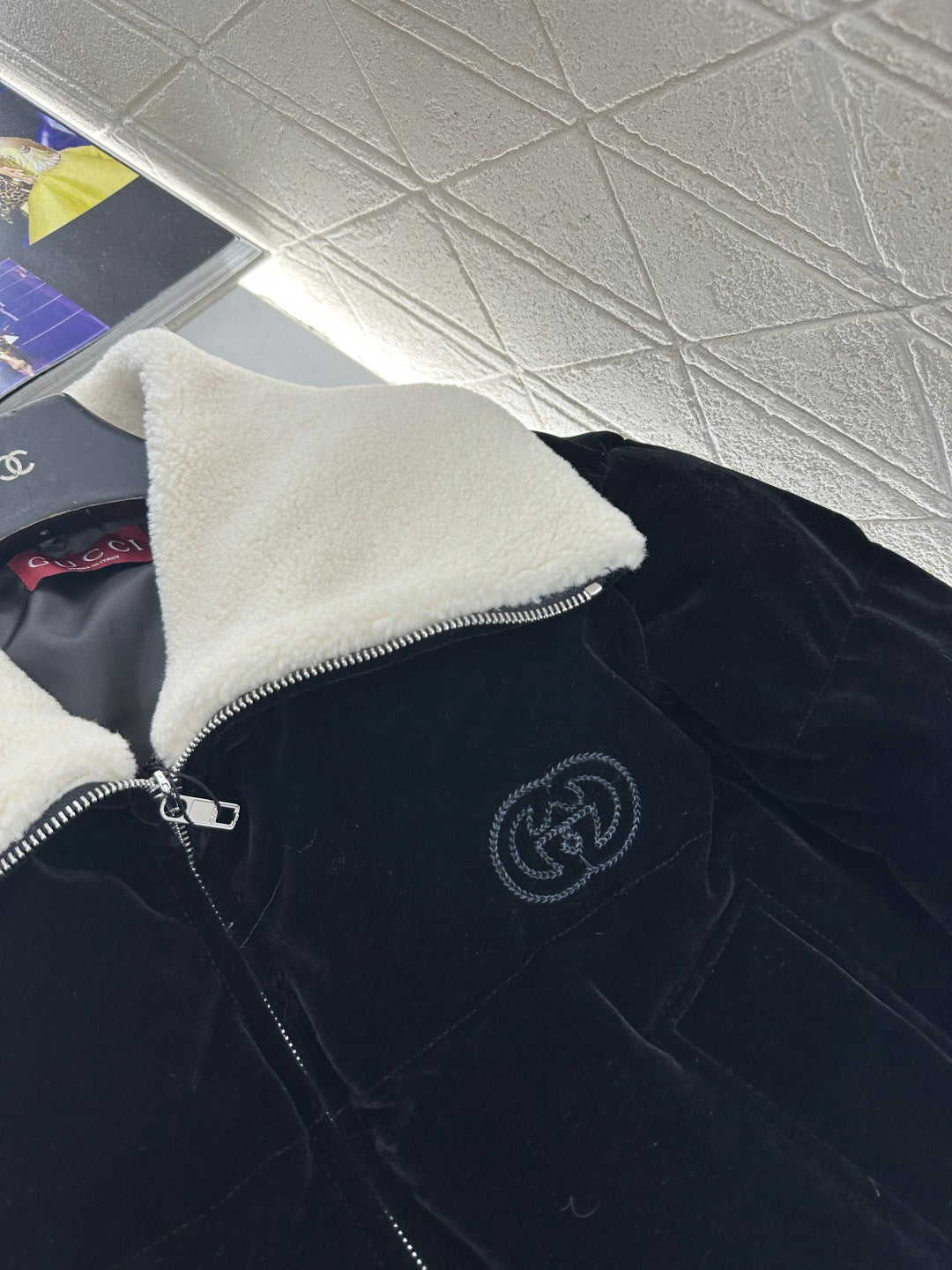 古G家-25絲絨泰迪翻領棉衣外套