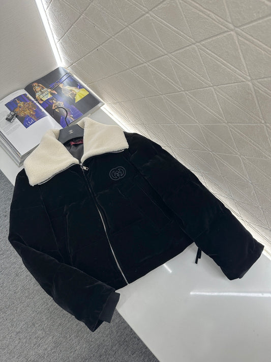 古G家-25絲絨泰迪翻領棉衣外套