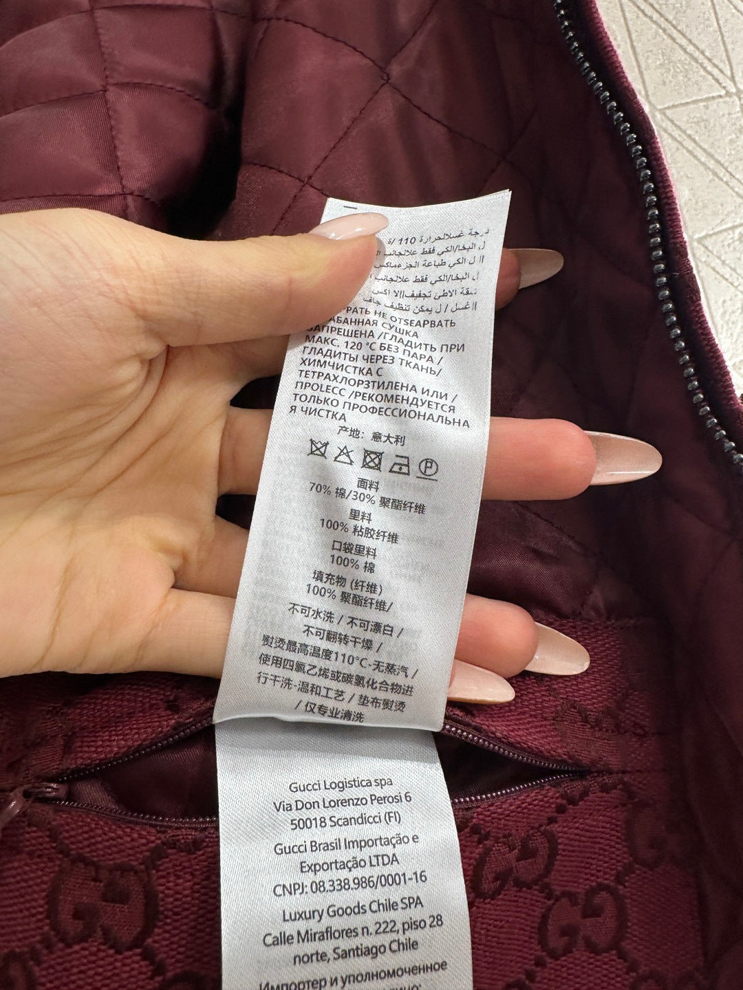 古G家-25翻領拉鍊棉服外套 紅色