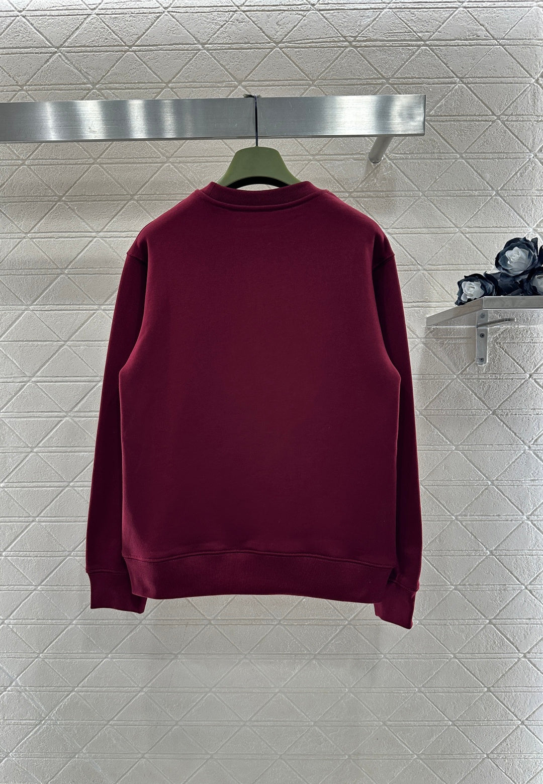 古G家-26圓領刺繡標誌衛衣 紅色