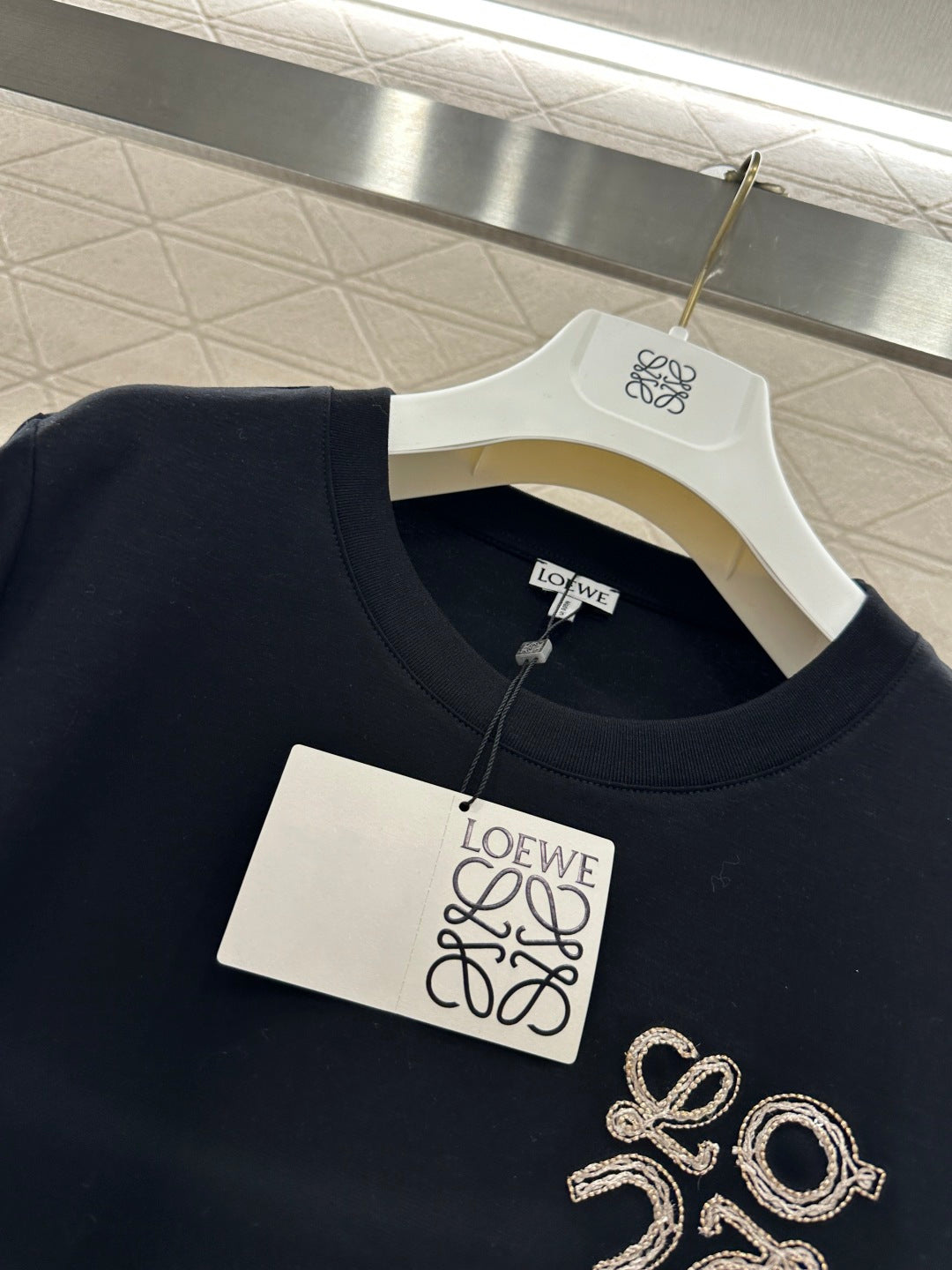 羅L家-2026新品刺繡標誌𝑇𝑒𝑒 黑色