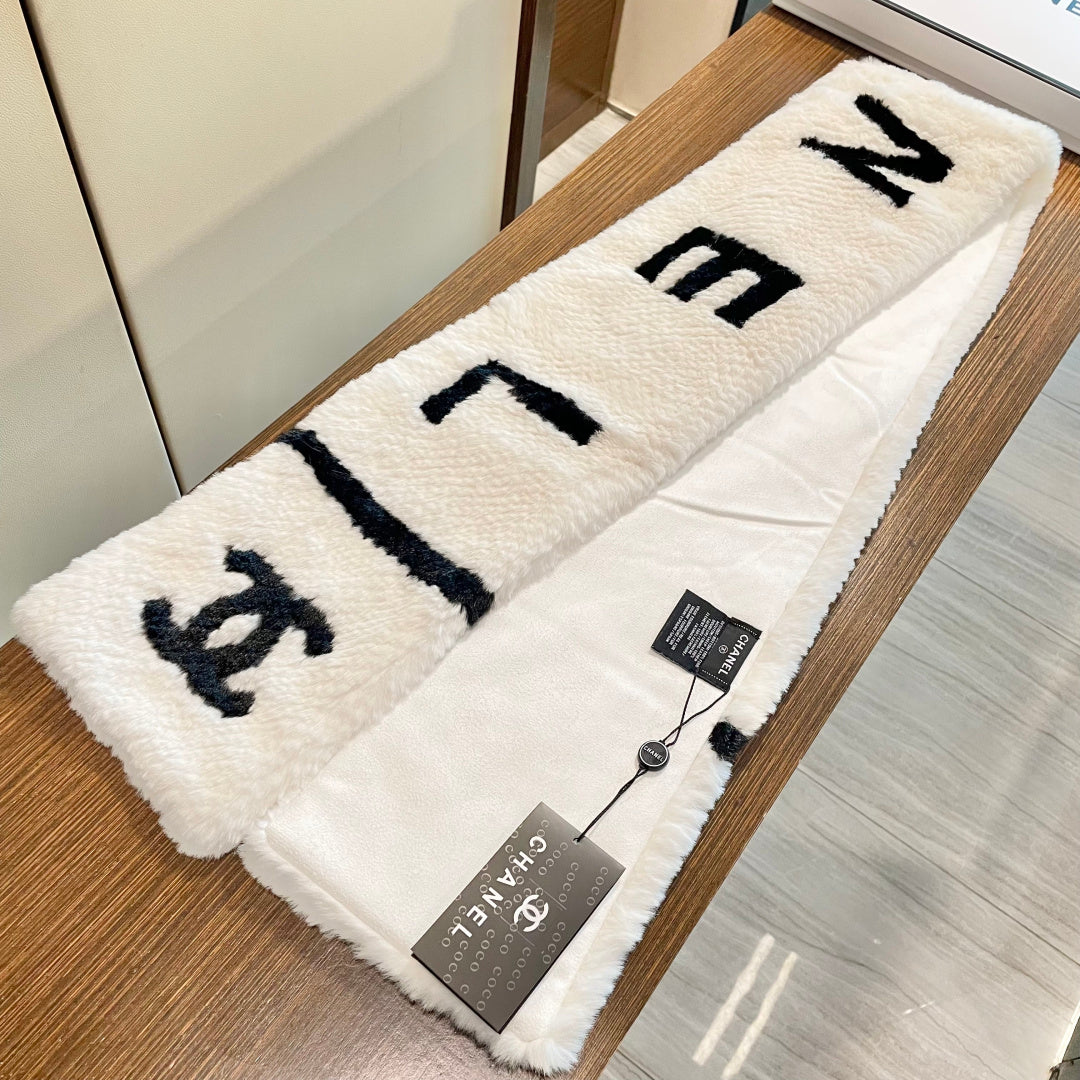 小香家-圍巾披肩 18cm*150cm 人工皮草羊絨