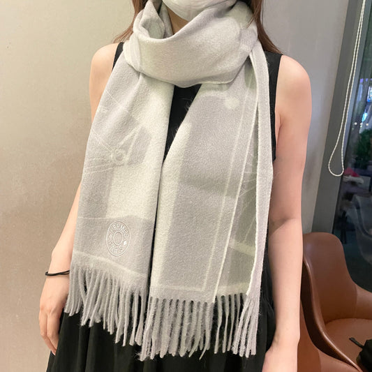 小愛款-水波紋水羊絨 35*200cm