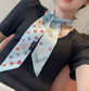 小香家-雙面Twilly 斜紋真絲 6*120cm