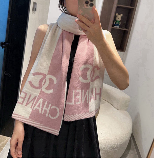 小香家-羊絨針織長巾 30*180cm 純羊絨