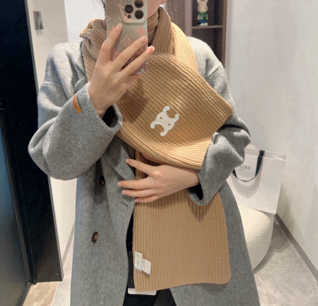 賽C家-100%羊絨圍巾 30*180cm