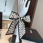 小香家-山茶蝴蝶結髮圈 提花真絲 15 cm * 21 cm