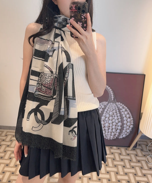 小香家-進口柔軟金屬絲 100*200cm 披肩