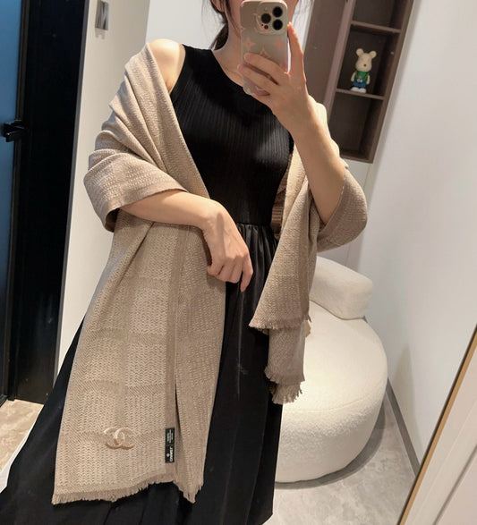 小香家-頂級進口客供山羊絨圍巾 75*200