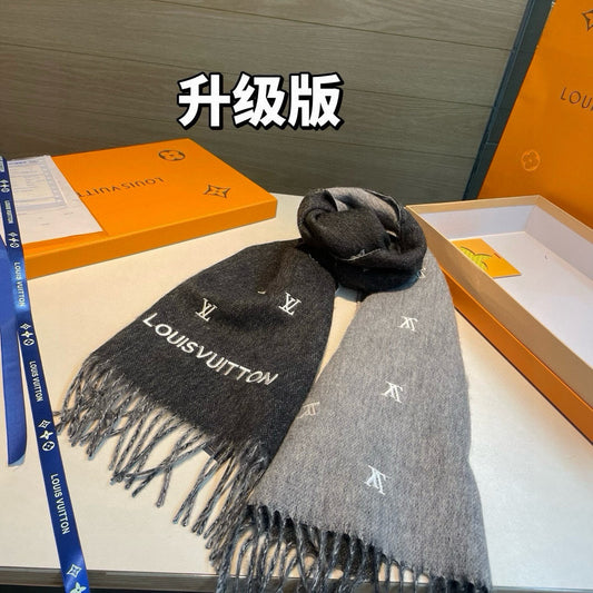 路L家-雙面女羔絨兩用圍巾 30*190