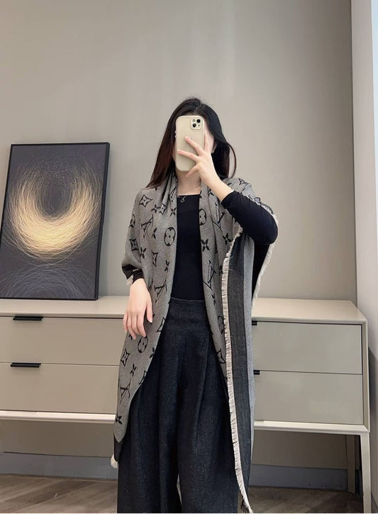 路L家-小披肩 120cm*120cm 70%羊毛30%桑