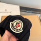 Moncler-新款羊毛線帽-黑色