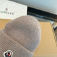 Moncler-新款毛線帽-灰色