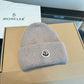 Moncler-新款毛線帽-灰色