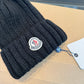Moncler-新款毛線帽 跑量款-黑色