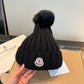 Moncler-新款毛線帽 跑量款-黑色