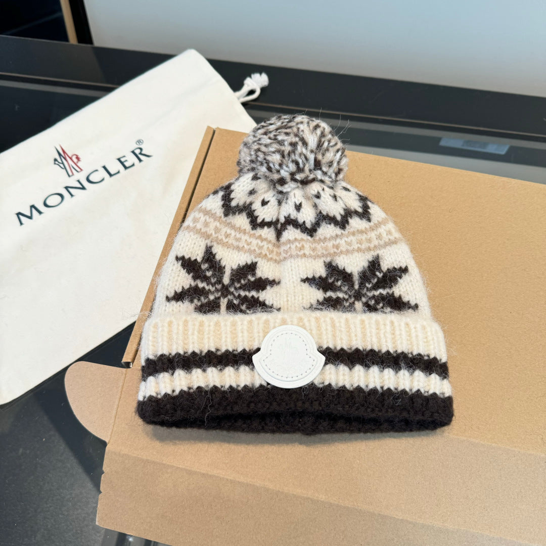Moncler-新款毛線帽 兒童通用款