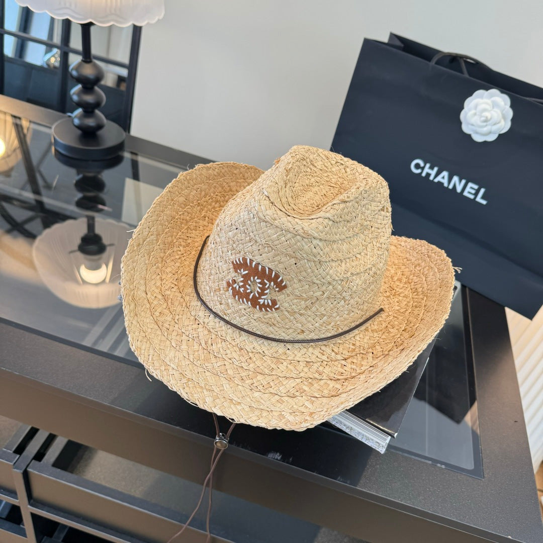 小香家-拉菲草遮陽帽