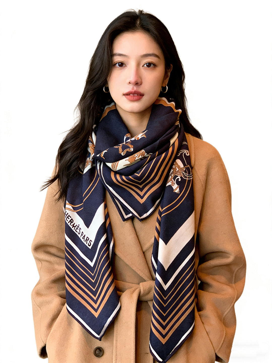 小愛款-雙面同色羊絨方巾 140cm*140