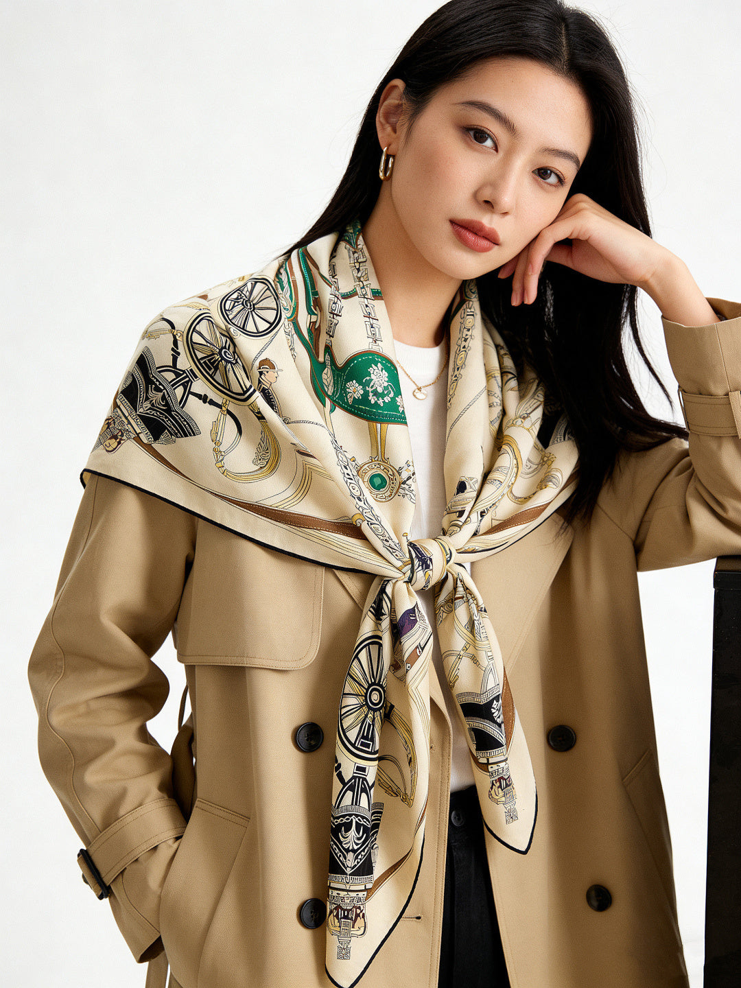 小愛款-雙面同色羊絨方巾 140cm*140