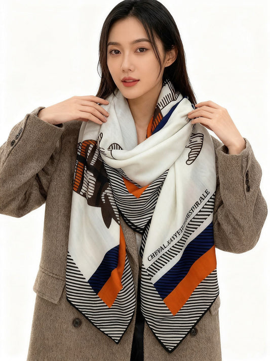 小愛款-雙面同色羊絨方巾 140cm*140cm