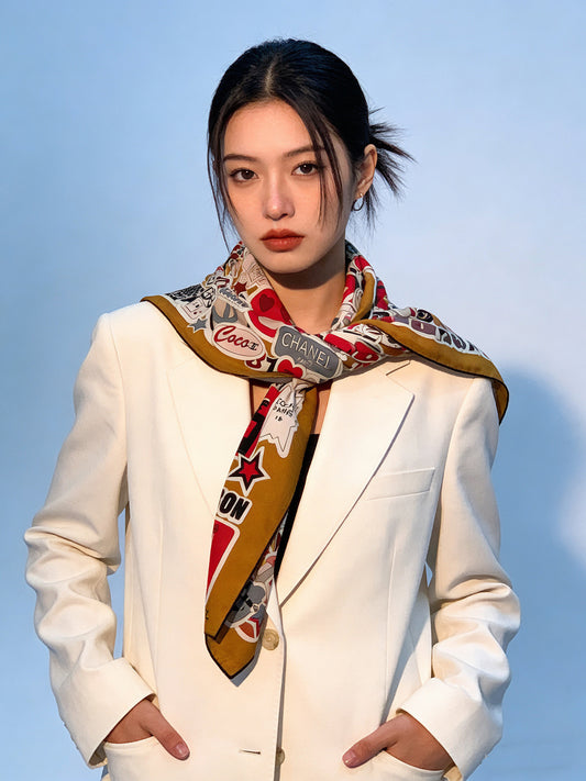 小香家-雙面同色羊絨方巾 140cm*140cm