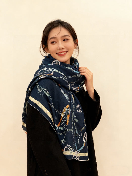 小愛款-雙面同色羊絨方巾 140cm*140cm