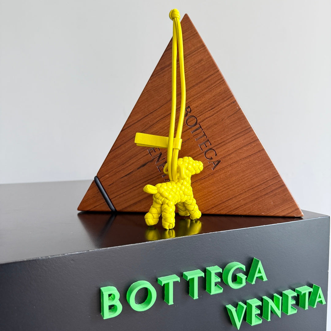 B編織-小狗掛飾 黃色