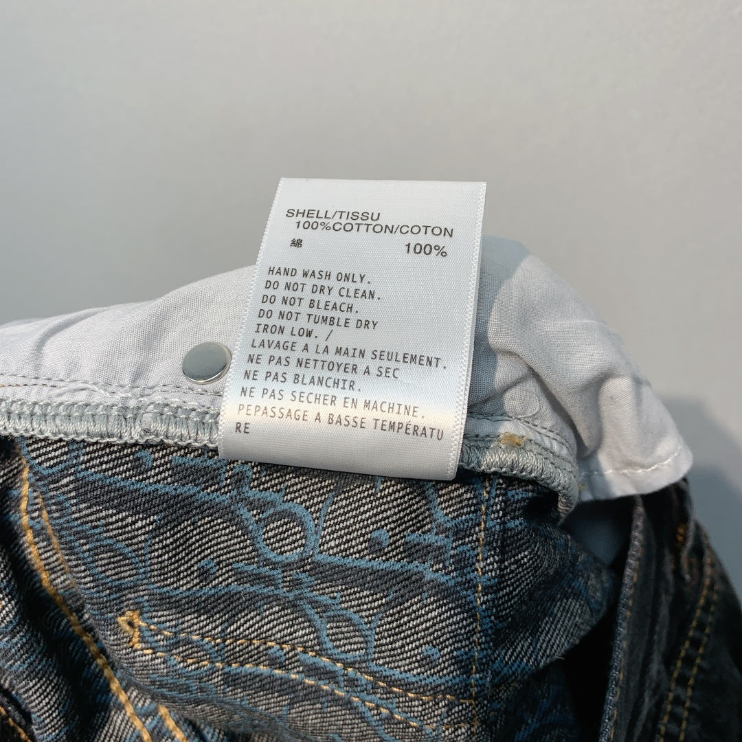 迪D家-老花內裡百搭版型正直筒褲 黑色