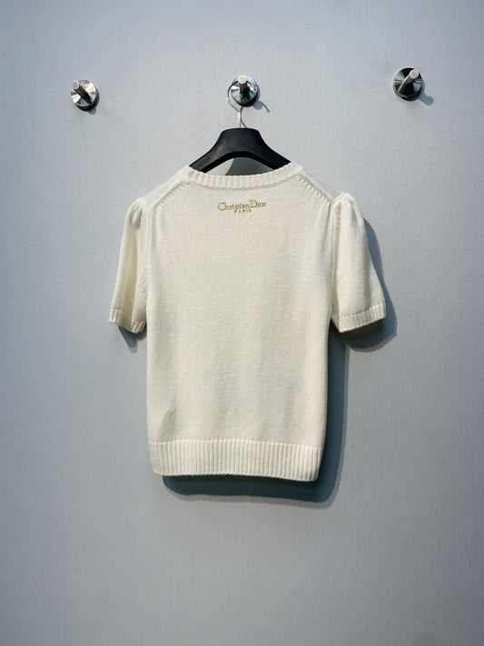 迪D家-𝟐𝟔春夏圓領飛馬刺繡上衣