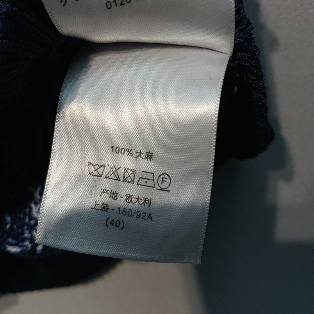 迪D家-V領重工刺繡蝴蝶開襟衫 黑色