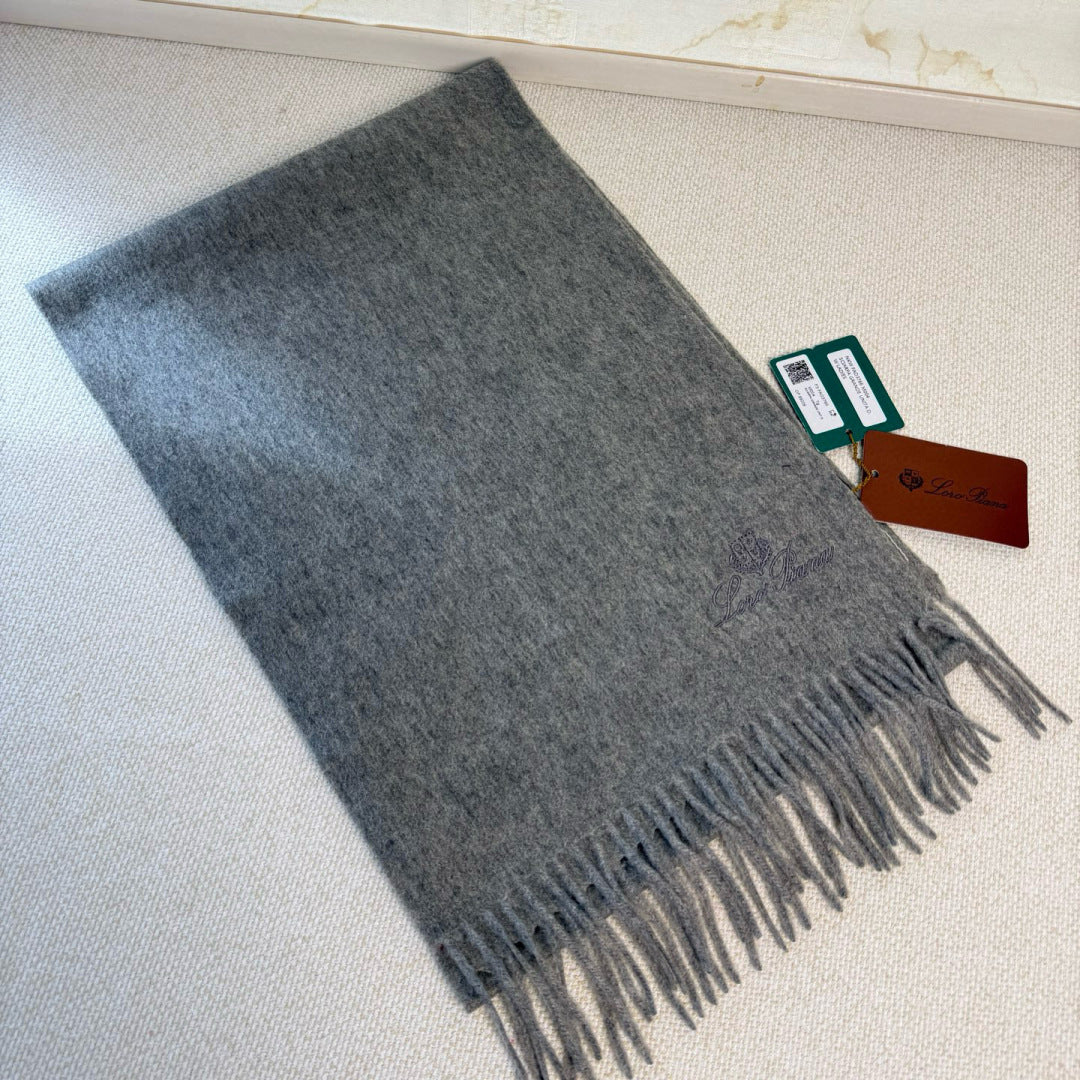 L-Piana-極品山羊絨小圍巾 30*180 極品水波紋