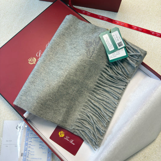 L-Piana-極品山羊絨小圍巾 30*180 極品水波紋