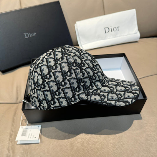 迪D家-新款原單棒球帽 Dior老花-黑邊