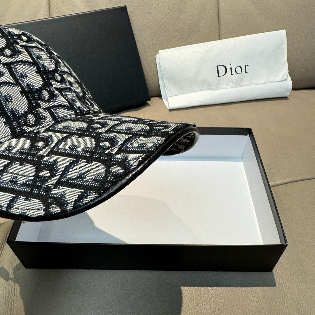 迪D家-新款原單棒球帽 Dior老花-黑邊