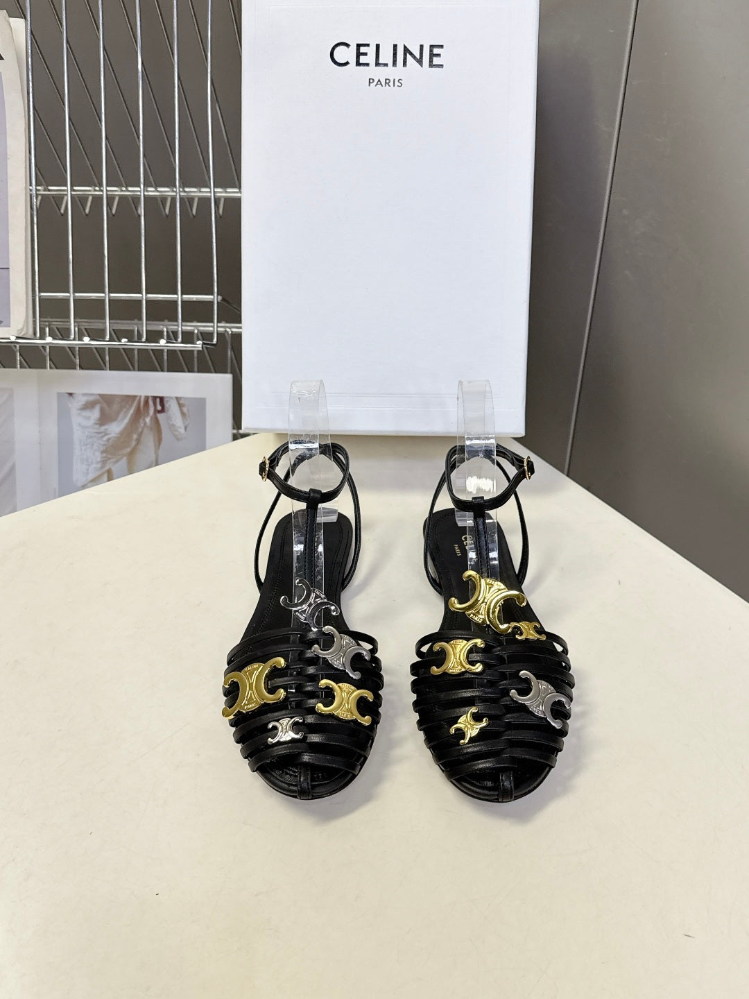賽C家-26編織包頭涼鞋 黑色