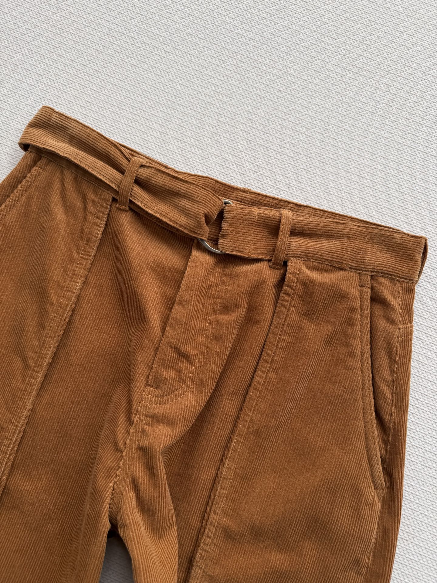 羅L家-26SS新款腰帶牛仔褲 燈芯絨布料