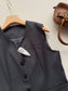 穆M家-26SS馬甲百褶裙套裝 灰色